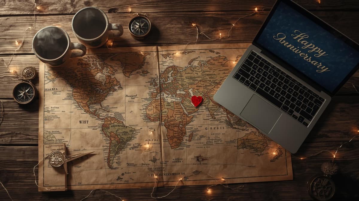 Example anniversary gift website