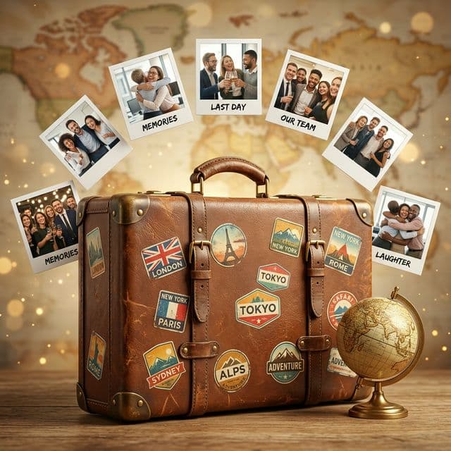 Example farewell gift website